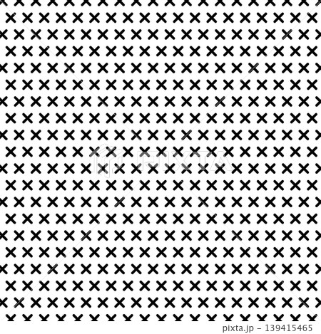 black x cross pattern on white background 139415465