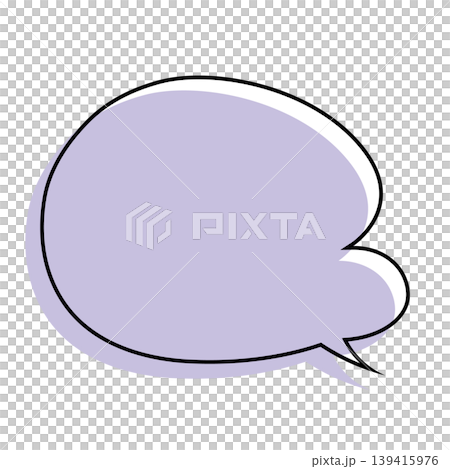 Simple, rounded, soft speech bubble Simple, rounded, soft speech bubble 139415976