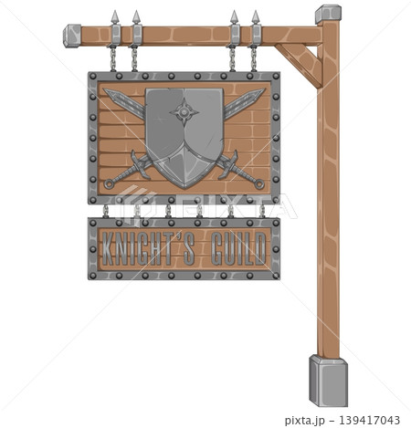 Medieval symbol of the guild of metal warriors 139417043
