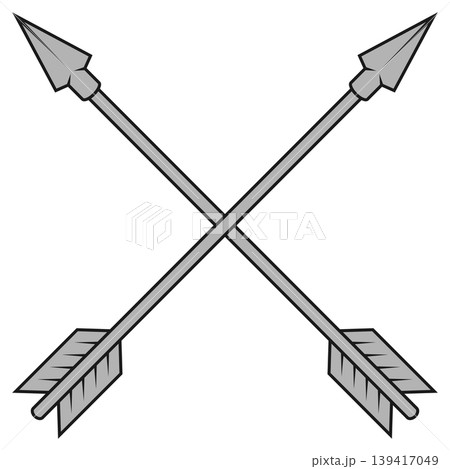 Native arrows in grayscale Native arrows in grayscale 139417049