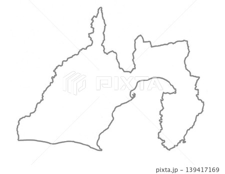白地図 グレー色 静岡県 白地図 グレー色 静岡県 139417169