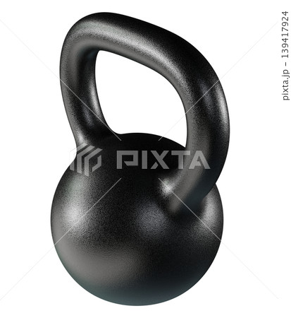 Kettlebell fitness weight, blank heavy cast iron powerlifting equipment 139417924