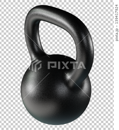 Kettlebell fitness weight, blank heavy cast iron powerlifting equipment 139417924
