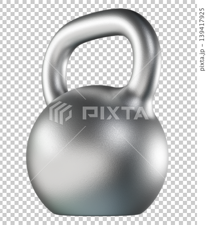 Kettlebell fitness weight, blank heavy cast iron powerlifting equipment 139417925