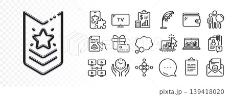 Inclusion, Safe time and Technical documentation line icons for web app. Glare of light effect. Message icon. Pack of Talk bubble, Gift card, Shoulder strap pictogram icons. Vector Inclusion, Safe time and Technical documentation line icons for web app. Glare of light effect. Message icon. Pack of Talk bubble, Gift card, Shoulder strap pictogram icons. Vector 139418020