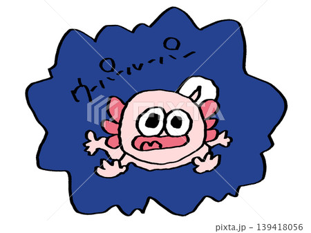 ウーパールーパー　ステッカー 139418056