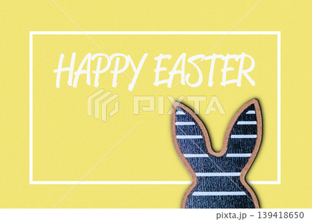 The bunny is the main focus of the image, and the bright colors of the bunny 139418650