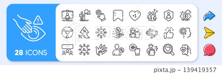 Freezing click, Writer and Loan percent line icons. Interest rate, AI generate, Inflation icons. Pack of Food delivery, Inclusion, Security icon. Vector Freezing click, Writer and Loan percent line icons. Interest rate, AI generate, Inflation icons. Pack of Food delivery, Inclusion, Security icon. Vector 139419357