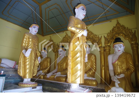 ミャンマー モーラミャインの仏教寺院 ミャンマー モーラミャインの仏教寺院 139419672