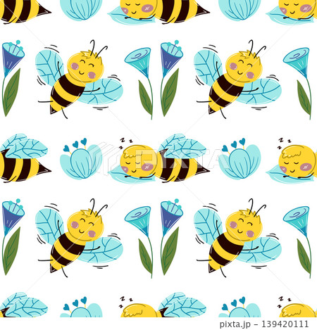 Seamless pattern. Spring print perfect for children's textile design, decor 139420111