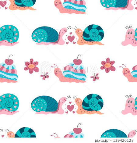 Seamless pattern. Spring print perfect for children's textile design, decor Seamless pattern. Spring print perfect for children's textile design, decor 139420128