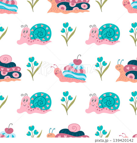 Seamless pattern. Spring print perfect for children's textile design, decor 139420142