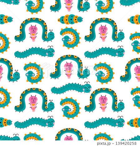 Seamless pattern. Spring print perfect for children's textile design, decor Seamless pattern. Spring print perfect for children's textile design, decor 139420258