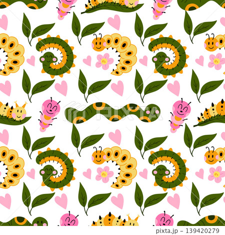 Seamless pattern. Spring print perfect for children's textile design, decor Seamless pattern. Spring print perfect for children's textile design, decor 139420279