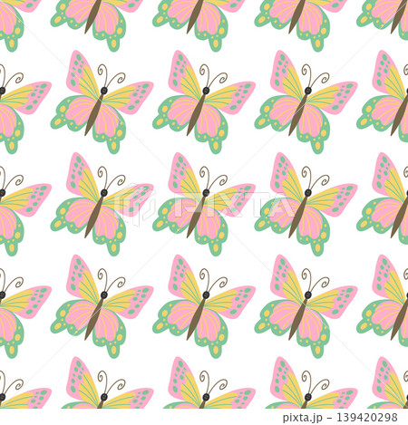 Seamless pattern. Spring print perfect for children's textile design, decor Seamless pattern. Spring print perfect for children's textile design, decor 139420298