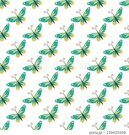 Seamless pattern. Spring print perfect for children's textile design, decor Seamless pattern. Spring print perfect for children's textile design, decor 139420308