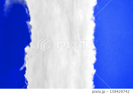 Bright daytime blue sky with white and dark clouds background, abstract wallpaper 139420742