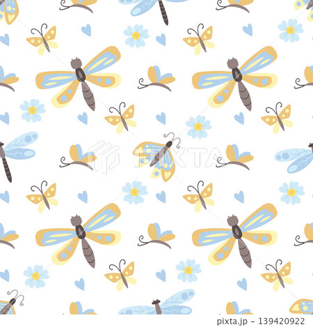 Seamless pattern. Spring print perfect for children's textile design, decor 139420922