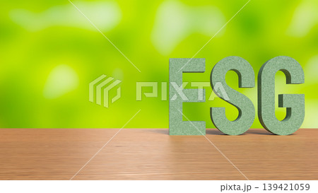Sustainable ESG Business Strategy Concept 3d render. Sustainable ESG Business Strategy Concept 3d render. 139421059