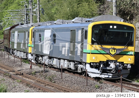 JR東日本上越線を走るGV-E197系事業用気動車(GVレトロぐんま水上号) JR東日本上越線を走るGV-E197系事業用気動車(GVレトロぐんま水上号) 139421571