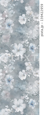 Soft muted watercolor floral and botanical seamless patterns collection 139422959