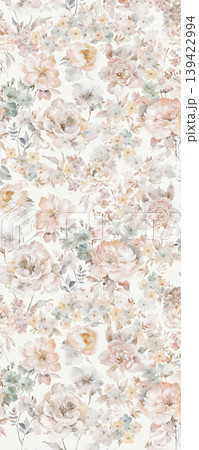 Soft muted watercolor floral and botanical seamless patterns collection Soft muted watercolor floral and botanical seamless patterns collection 139422994