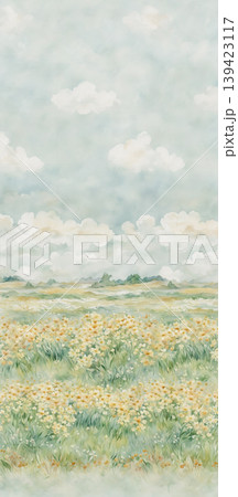 Soft muted watercolor floral and botanical seamless patterns collection Soft muted watercolor floral and botanical seamless patterns collection 139423117
