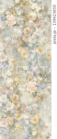 Soft muted watercolor floral and botanical seamless patterns collection Soft muted watercolor floral and botanical seamless patterns collection 139423650
