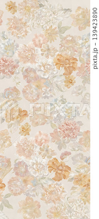 Soft muted watercolor floral and botanical seamless patterns collection Soft muted watercolor floral and botanical seamless patterns collection 139423890