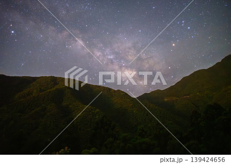 洋上アルプス屋久島 天の川星景(夏 洋上アルプス屋久島 天の川星景(夏 139424656