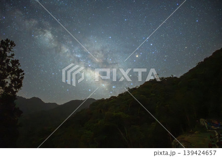 洋上アルプス屋久島 天の川星景(夏 洋上アルプス屋久島 天の川星景(夏 139424657