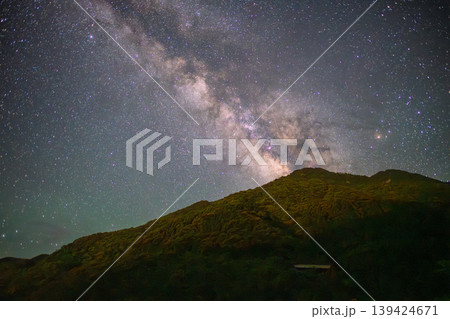 洋上アルプス屋久島 天の川星景(夏 洋上アルプス屋久島 天の川星景(夏 139424671