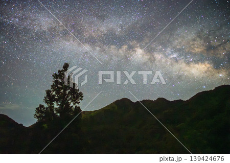 洋上アルプス屋久島 天の川星景(夏 洋上アルプス屋久島 天の川星景(夏 139424676