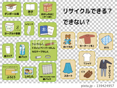 資源回収活動を広げるための分別クイズ 139424957