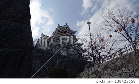 福山城 東上り櫓門跡からの天守閣 福山城 東上り櫓門跡からの天守閣 139425559
