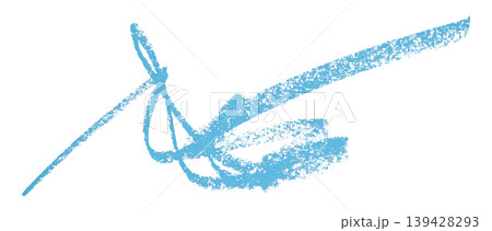 light blue pencil strokes isolated on transparent background 139428293