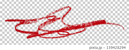 red pencil strokes isolated on transparent background 139428294