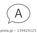 吹き出しにAが書かれた回答アイコン 139429125