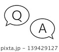 QAの吹き出しアイコンイラスト 139429127