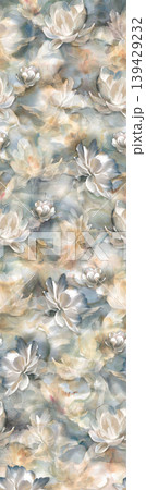 Large collection of soft watercolor floral and nature inspired seamless patterns Large collection of soft watercolor floral and nature inspired seamless patterns 139429232