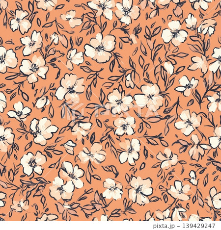 Large collection of soft watercolor floral and nature inspired seamless patterns Large collection of soft watercolor floral and nature inspired seamless patterns 139429247