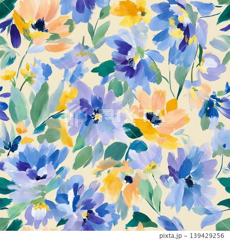 Large collection of soft watercolor floral and nature inspired seamless patterns Large collection of soft watercolor floral and nature inspired seamless patterns 139429256