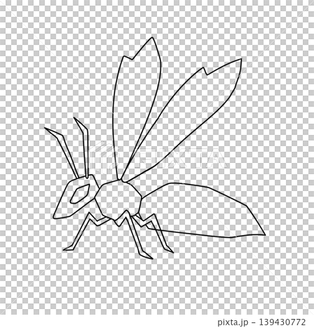 ハチの塗り絵 ハチの塗り絵 139430772