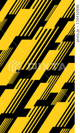 Yellow and black diagonal geometric abstract pattern background with sharp dynamic stripes, sports racing and modern tech design Yellow and black diagonal geometric abstract pattern background with sharp dynamic stripes, sports racing and modern tech design 139430896