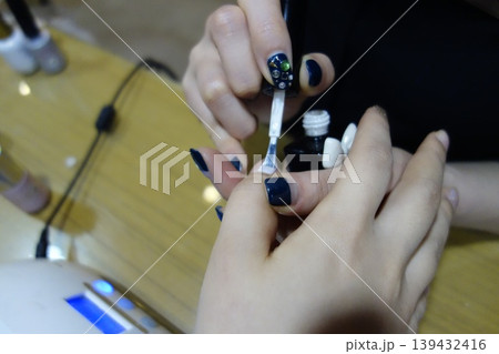 Nail Art Detail: Applying Polish with Precision Nail Art Detail: Applying Polish with Precision 139432416