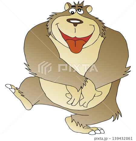愉快な動物イラスト☆クマさん 愉快な動物イラスト☆クマさん 139432861