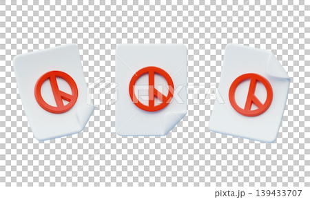 3D Render of Ballot Paper with Red Voting Stamp, Election Result and Democracy Concept 139433707