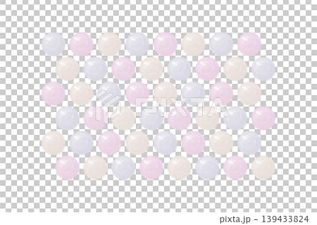 淺色珍珠插畫材料 淺色珍珠插畫材料 139433824