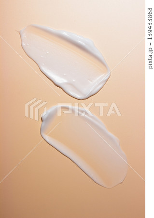 Macro View of Dual Cosmetic Cream Swatches Macro View of Dual Cosmetic Cream Swatches 139433868