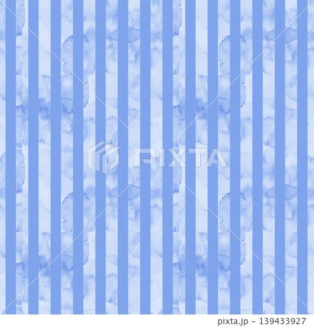 Seamless pattern with vertical blue stripes and delicate watercolor texture. Hand drawn nautical aesthetic featuring soft azure tones, perfect for summer textiles, stationery, and maritime decor. Seamless pattern with vertical blue stripes and delicate watercolor texture. Hand drawn nautical aesthetic featuring soft azure tones, perfect for summer textiles, stationery, and maritime decor. 139433927